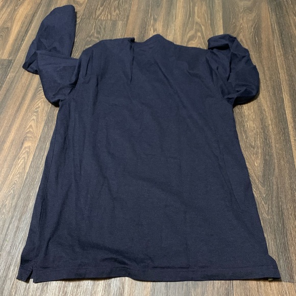 Brooks Brothers Men's Navy, Long Sleeve V-Neck, Logo Embroidered Size M - Picture 2 of 5
